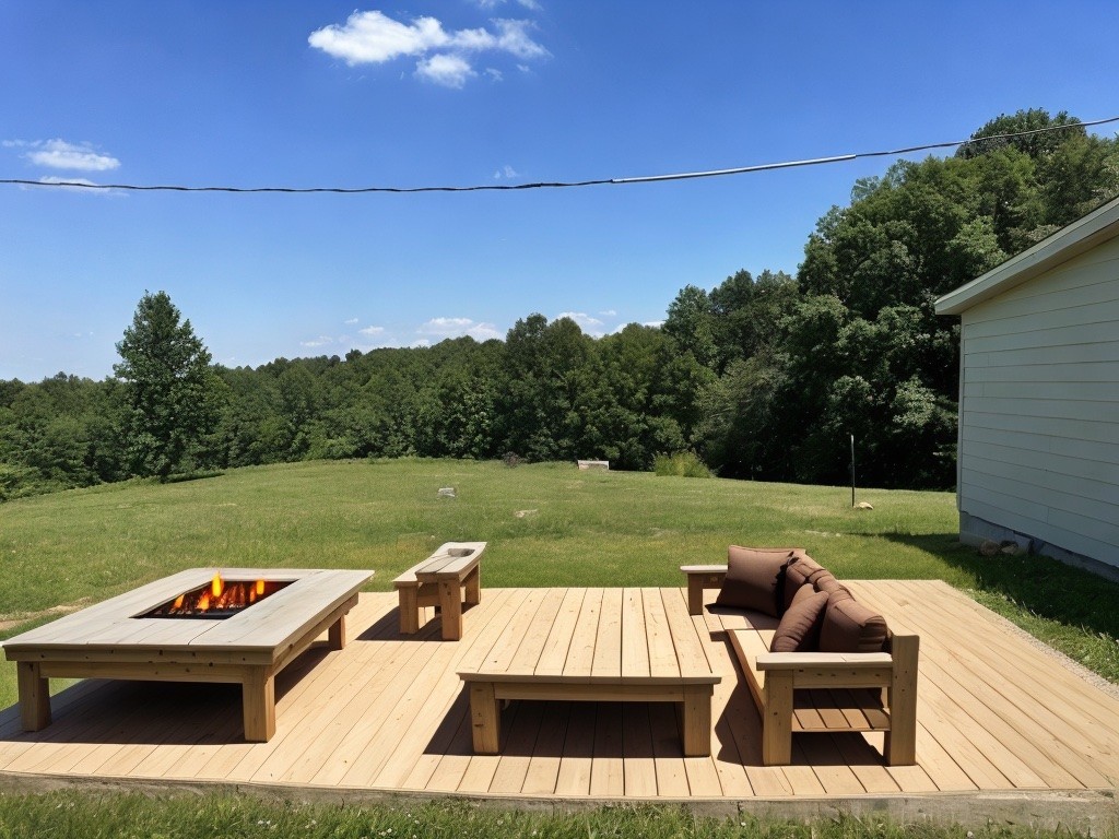 876 Ford Road White Bluff, TN 37187 - Photo 38 of 56 a view of a patio with chairs and a yard