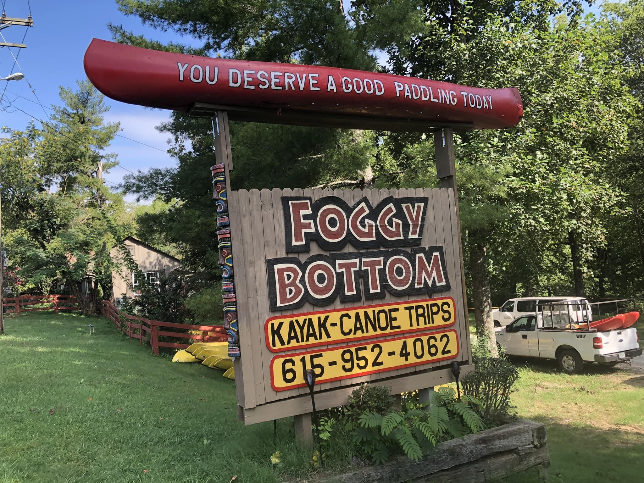 876 Ford Road White Bluff, TN 37187 - Photo 55 of 56 a view of a sign board with a house and yard in the background
