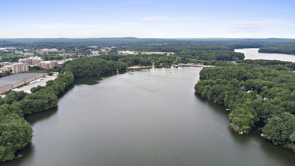 80 Evergreen Road Natick, MA 01760 - Photo 33 of 39 an aerial view of a house with outdoor space and lake view