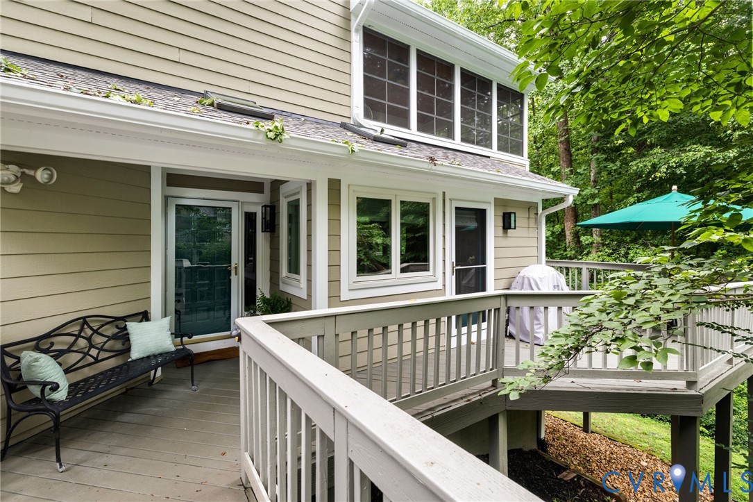 3111 Stony Point Road, Unit D Richmond, VA 23235 - Photo 2 of 32 Multi-level deck and a lower-level gravel area