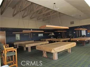 a view of a lobby with gym equipment