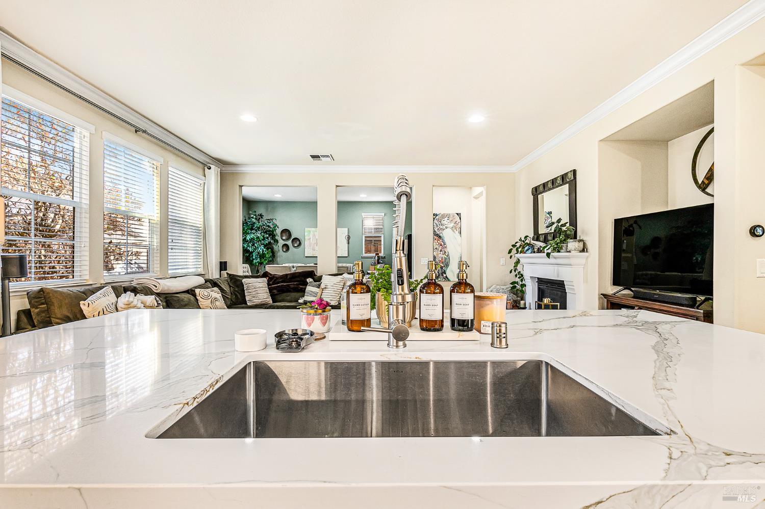 2167 Linwood Avenue Santa Rosa, CA 95404 - Photo 21 of 80 a living room with large window and a flat screen tv