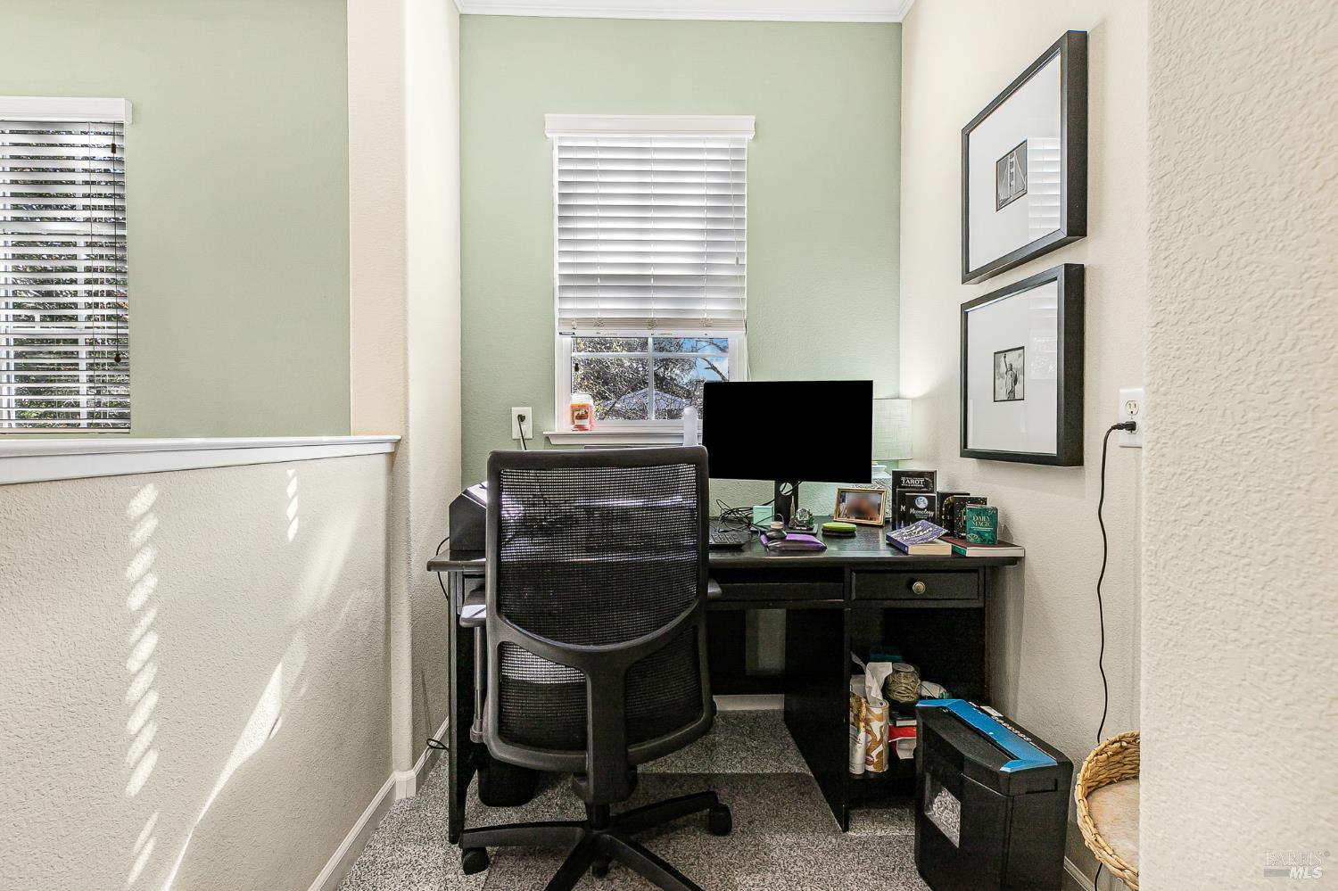 2167 Linwood Avenue Santa Rosa, CA 95404 - Photo 44 of 80 a view of a workspace with furniture and a window