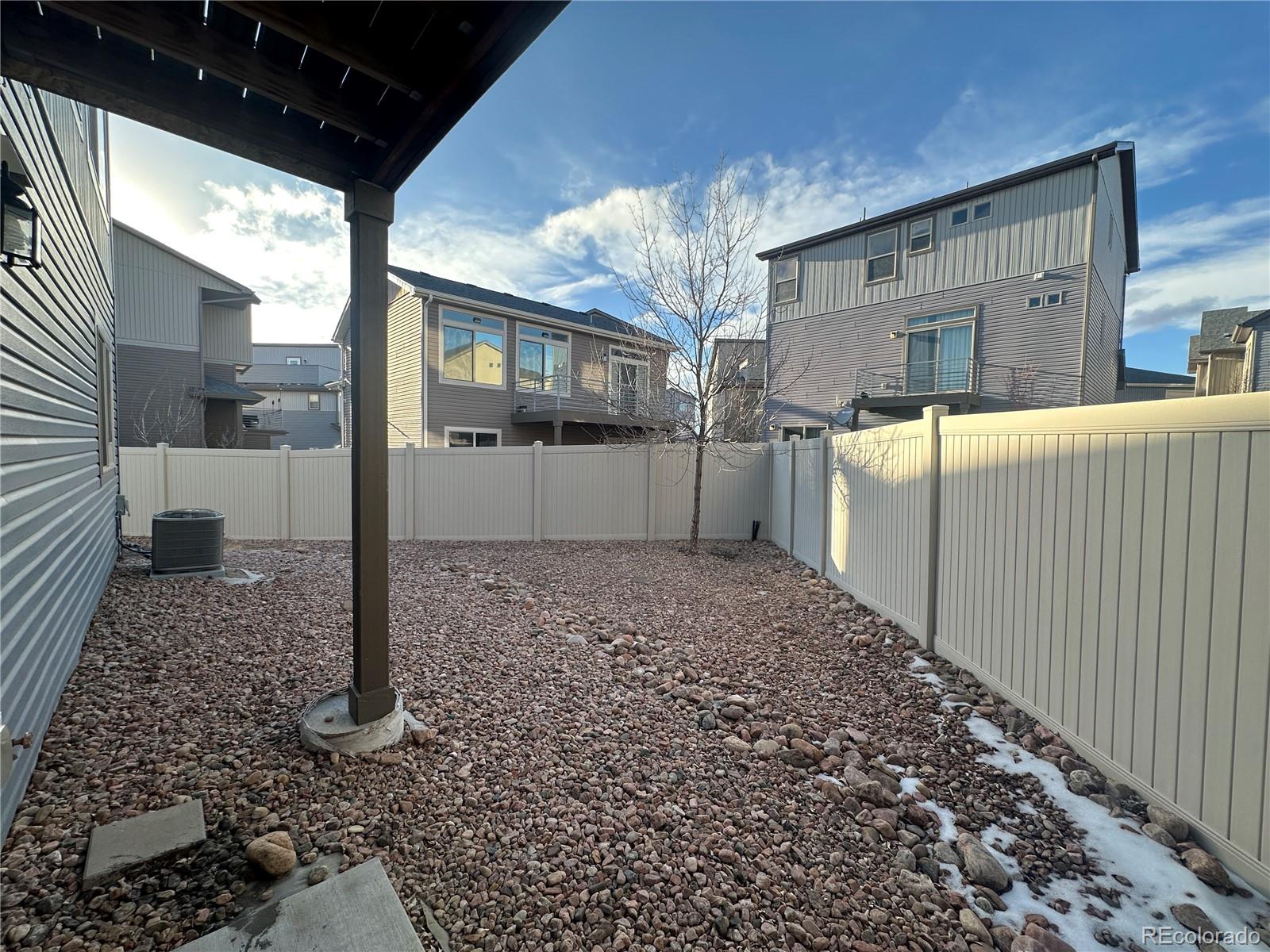 6612 Thicket Pass Lane Colorado Springs, CO 80927 - Photo 15 of 17 a view of a house with a backyard