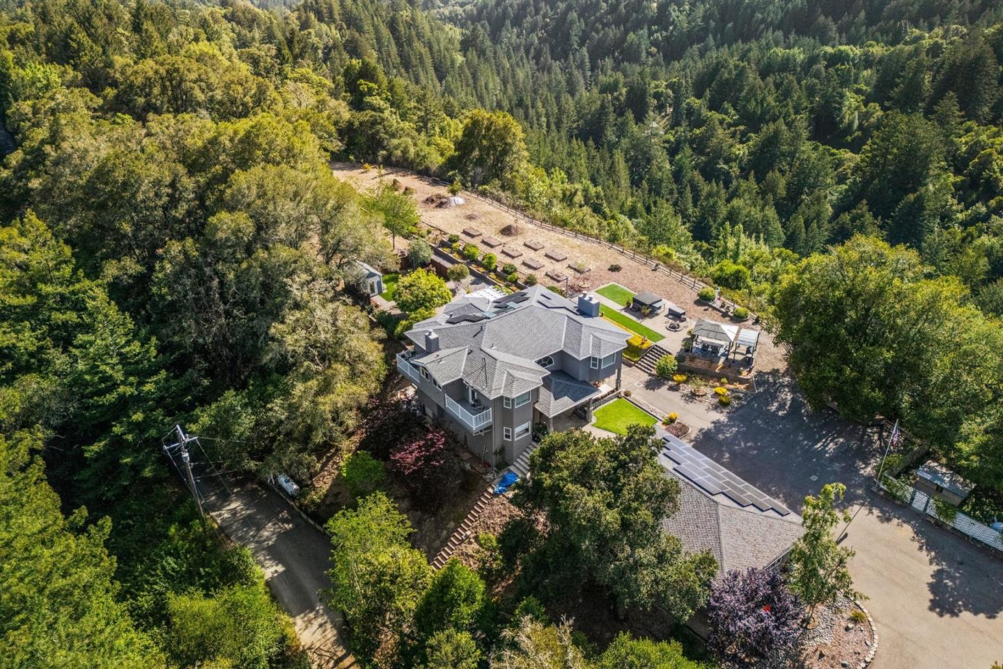 2500 Nelson Road Scotts Valley, CA 95066 - Photo 51 of 77 an aerial view of residential house with outdoor space