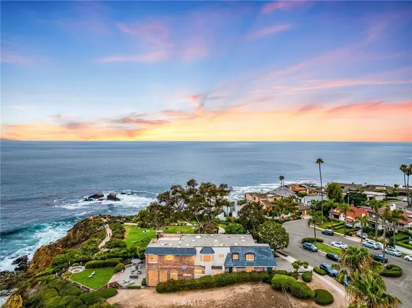 a view of a beach and ocean view