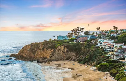 a view of a beach and ocean view