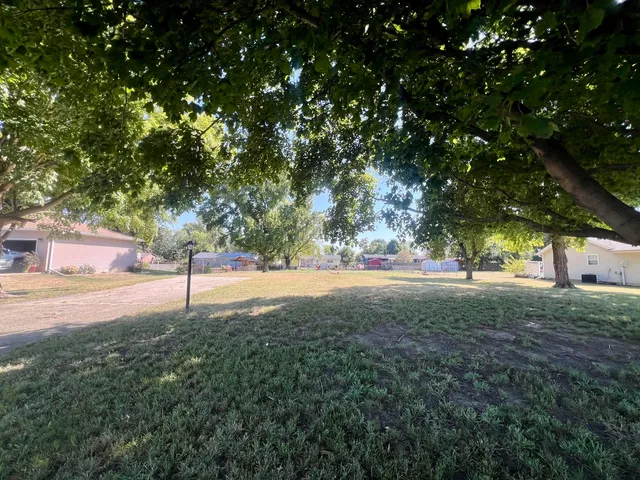 a view of backyard of green space