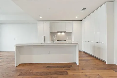 a kitchen with a stove and a sink