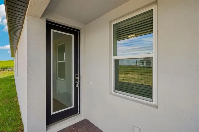 a view of an entryway of a house