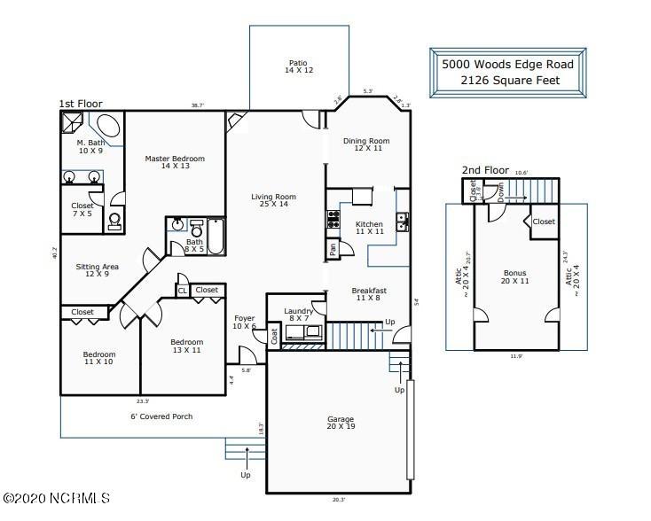 5000 Woods Edge Road Wilmington, NC 28409 - Photo 43 of 43 Floorplan