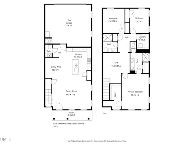 $369,900 | 1208 South Franklin Street, Wake Forest, NC 27587