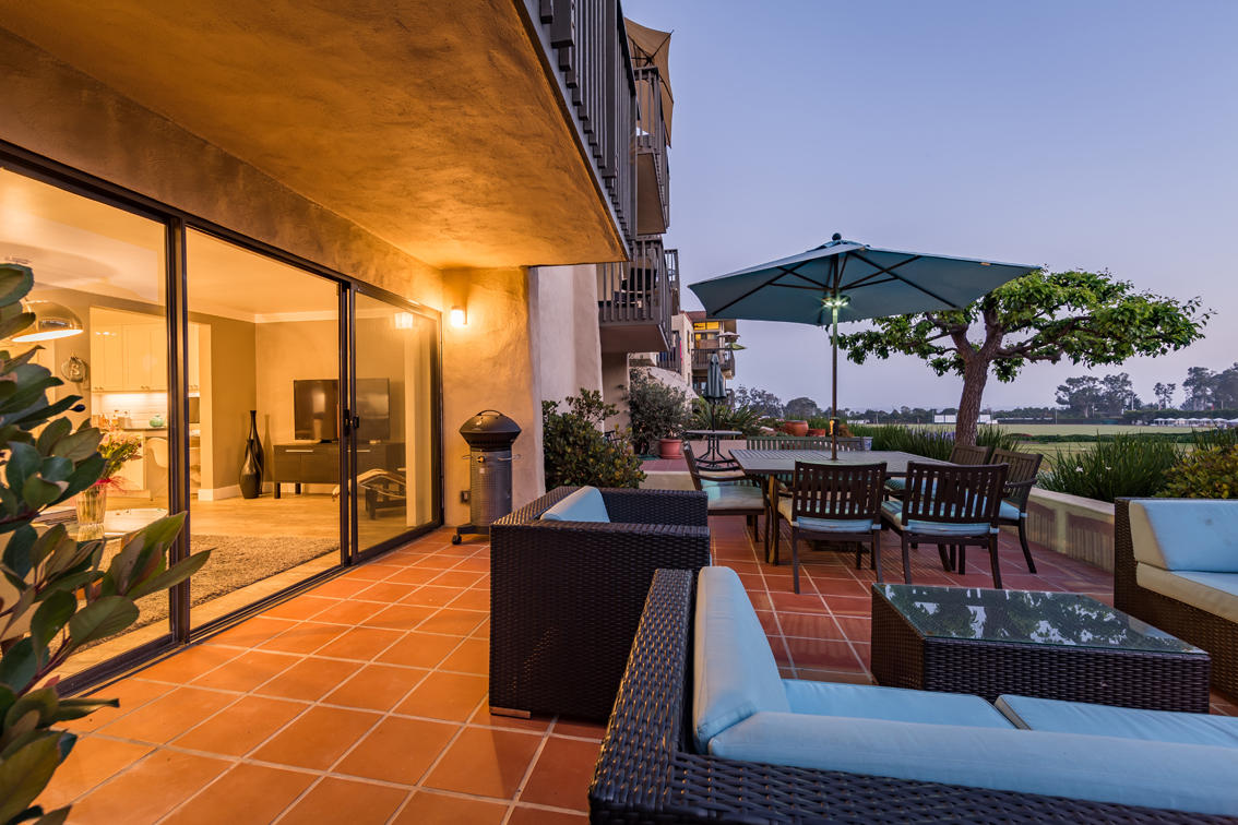 3375 Foothill Road, Unit 213 Carpinteria, CA 93013 - Photo 2 of 25 a view of a patio with couches and potted plants