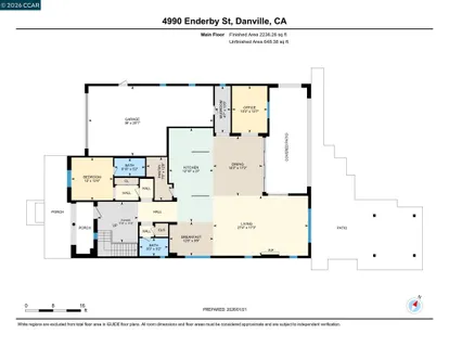 $2,849,800 | 4990 Enderby Street, Danville, CA 94506