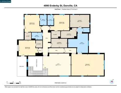 $2,849,800 | 4990 Enderby Street, Danville, CA 94506