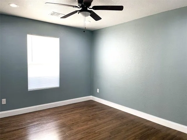 a view of backyard of house