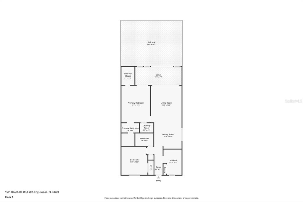 1551 Beach Road, Unit 207 Englewood, FL 34223 - Photo 39 of 40 a picture of a room with a floor to ceiling window