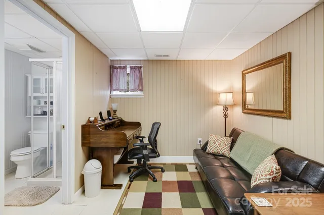 a room with furniture a rug and a rug