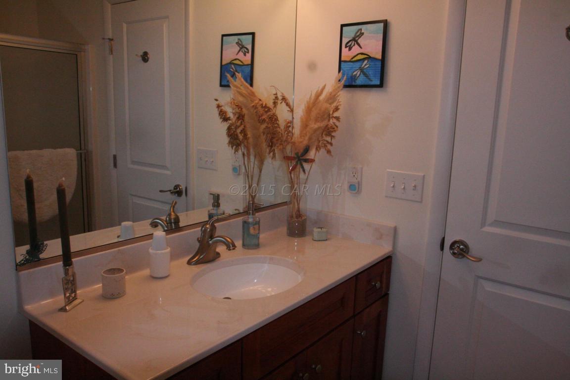 5607 Lone Pine Road Rhodesdale, MD 21659 - Photo 25 of 38 a bathroom with a sink and a mirror