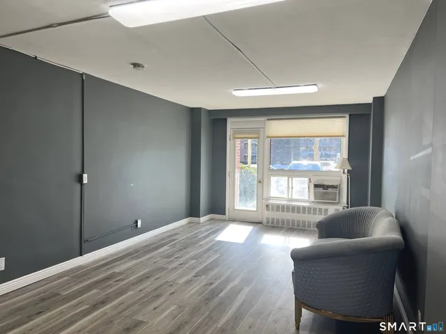 a view of livingroom with furniture wooden floor and windows