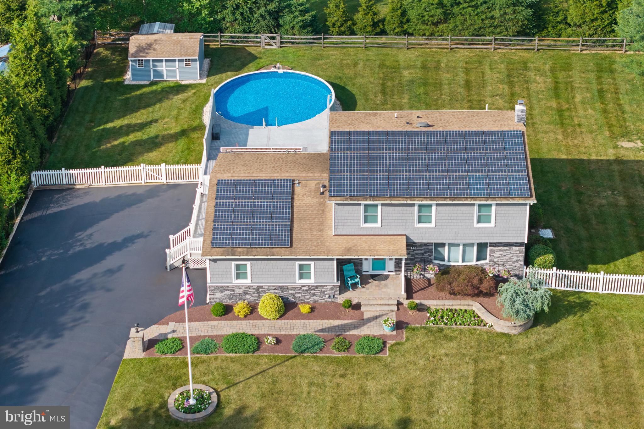 146 Hankins Road Hightstown, NJ 08520 - Photo 3 of 41 Drone of Exterior of property
