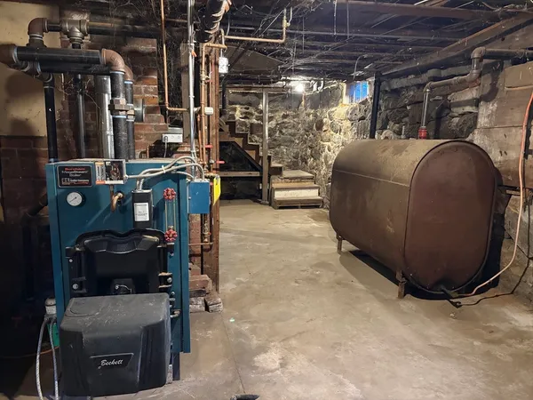 a view of a storage room