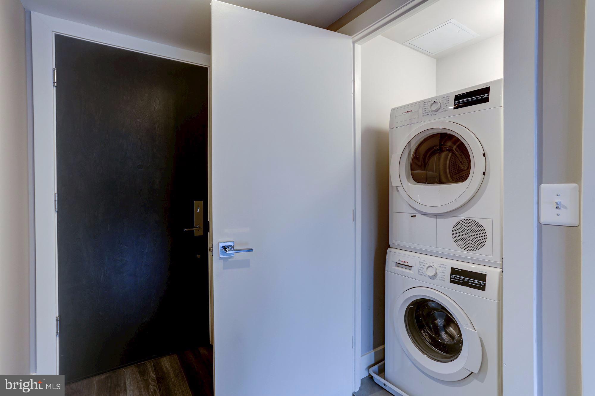 1311 13th Street Northwest, Unit 409 Washington, DC 20005 - Photo 12 of 48 Front loading Bosch washer/dryer