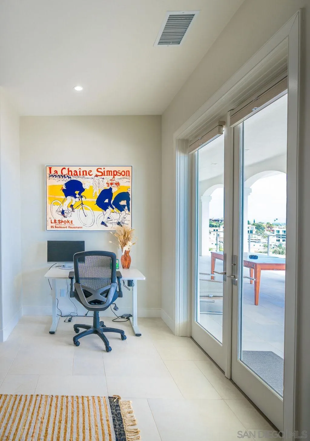 1001 La Jolla Rancho Road La Jolla, CA 92037 - Photo 42 of 47 a view of a workspace with furniture and a window