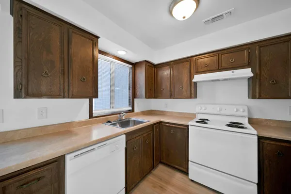 a utility room with washer and dryer