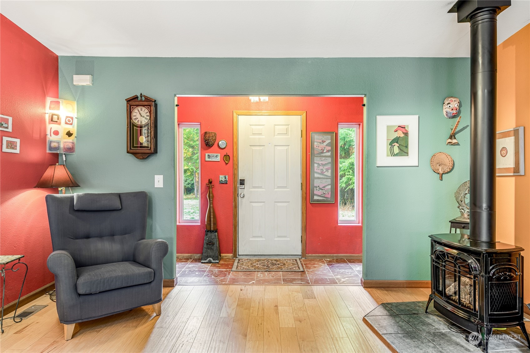 142 Ash Loop Port Townsend, WA 98368 - Photo 6 of 29 a living room with furniture and a flat screen tv