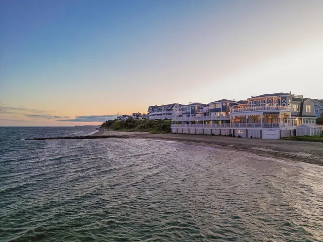 a view of an ocean and beach