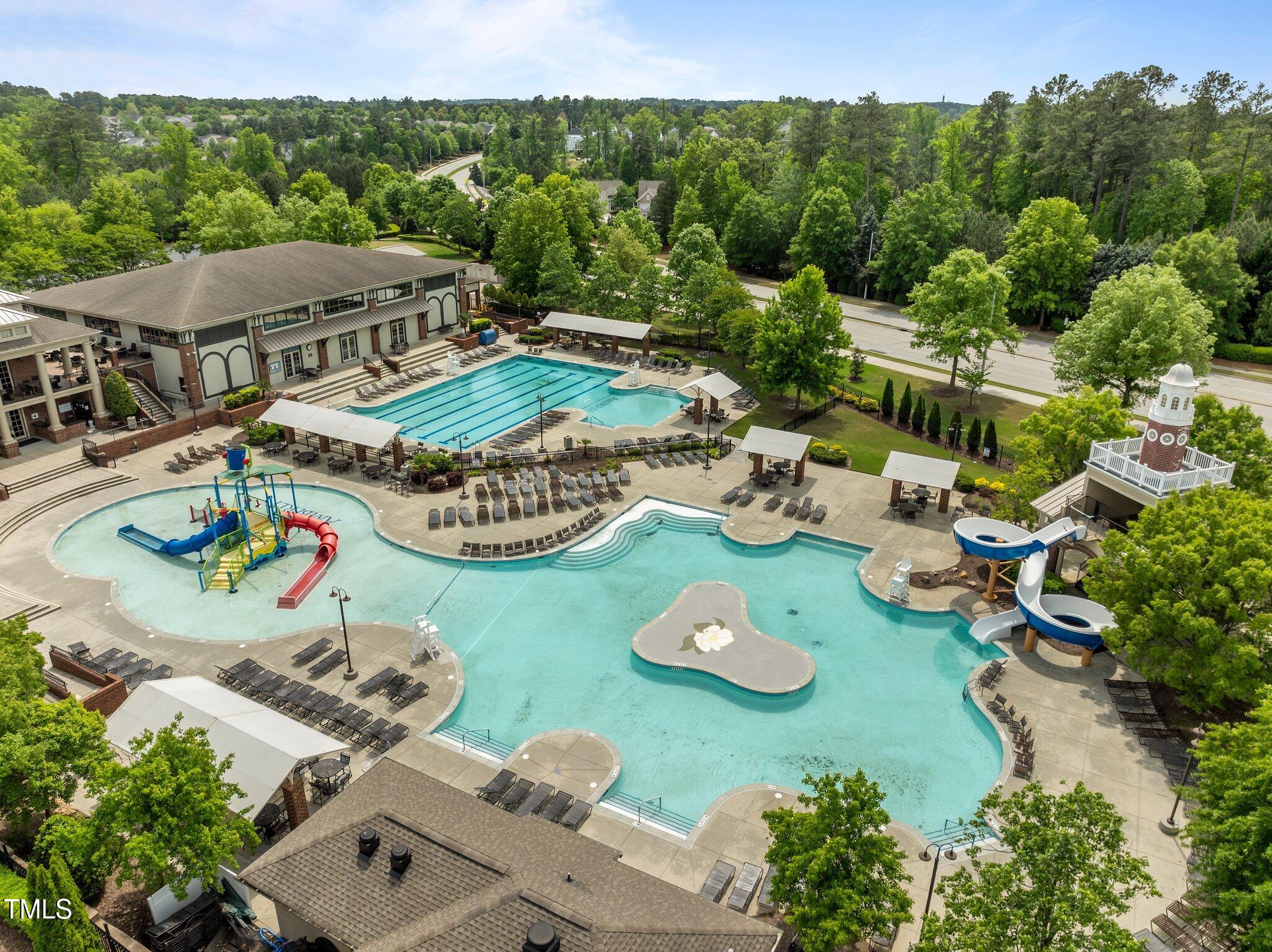 706 Delta Downs Drive Cary, NC 27519 - Photo 38 of 42 an aerial view of a house with garden