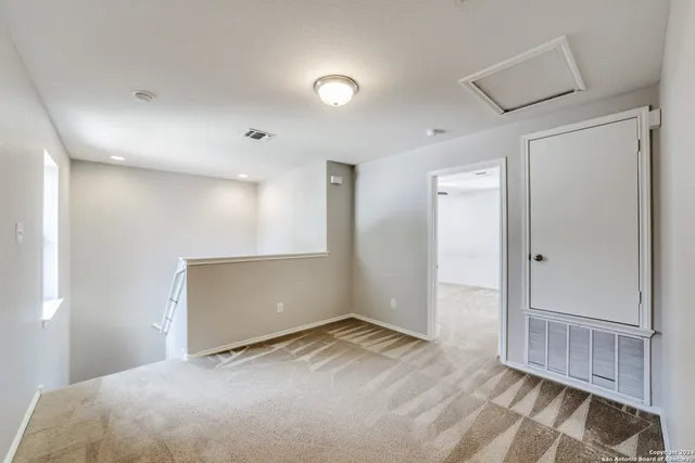 a view of an empty room