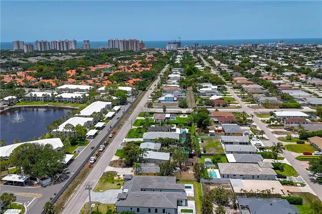 an aerial view of city