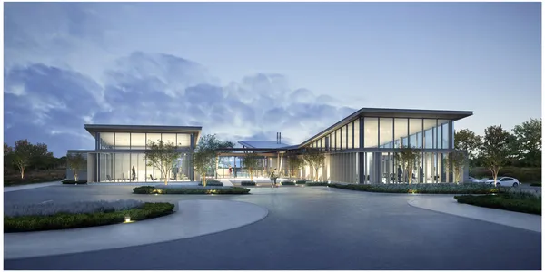 a view of a house with a street