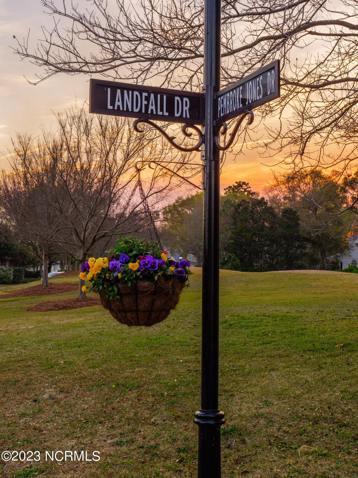 1400 Landfall Drive Wilmington, NC 28405 - Photo 9 of 13 Landfall Drive Drive is located off of Pembroke Jones and is close to two community green spaces with the Dye Golf Course on one side and the Intracoastal Waterway.