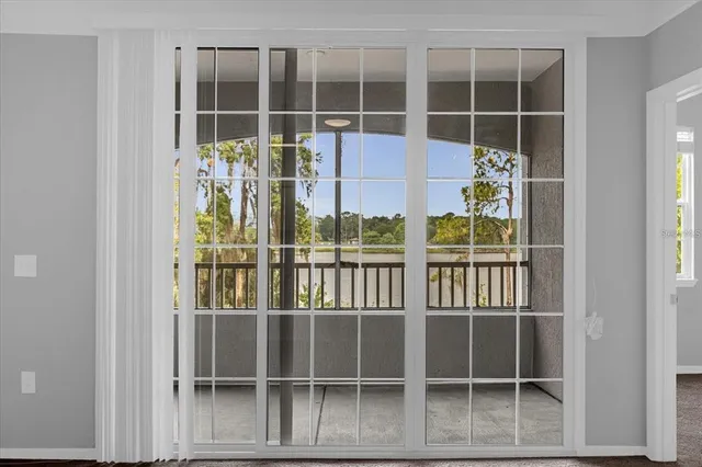 a view of front door