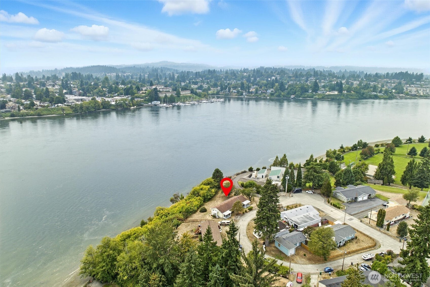 2510 Stephenson Avenue Bremerton, WA 98310 - Photo 8 of 40 a view of a lake with a city