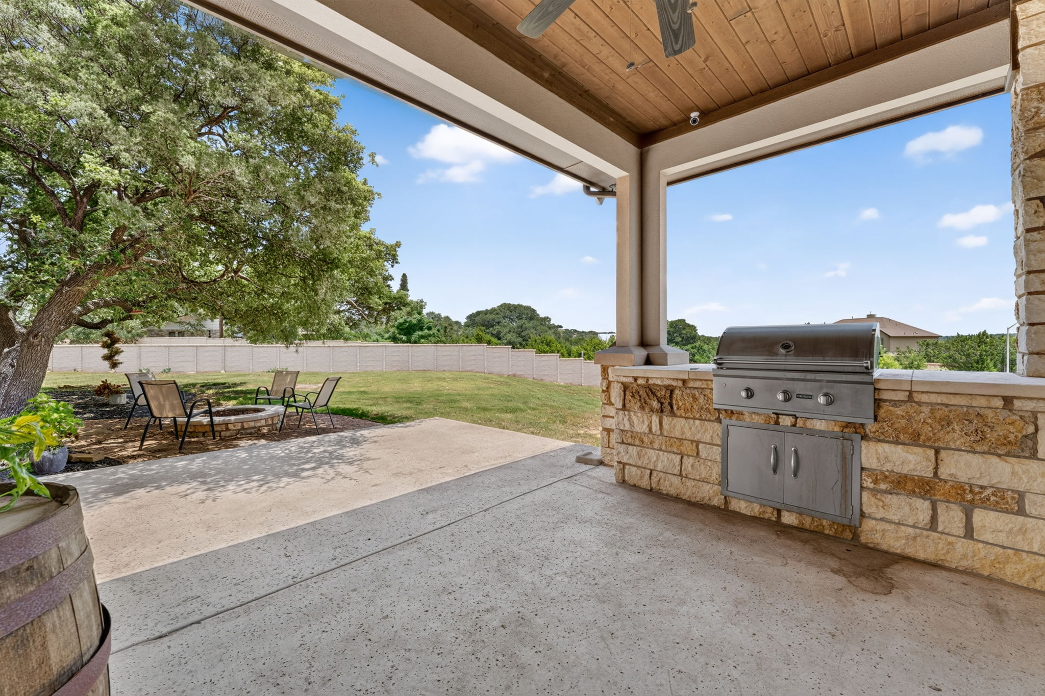 105 Coopers Hill Road Georgetown, TX 78633 - Photo 32 of 40 a view of outdoor space and barbecue grill