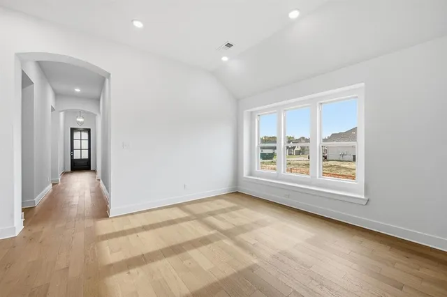 a view of a back yard of the house