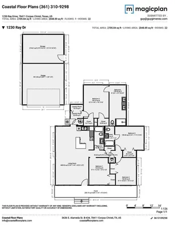 $2,195 | 1230 Ray Drive, Corpus Christi, TX 78411