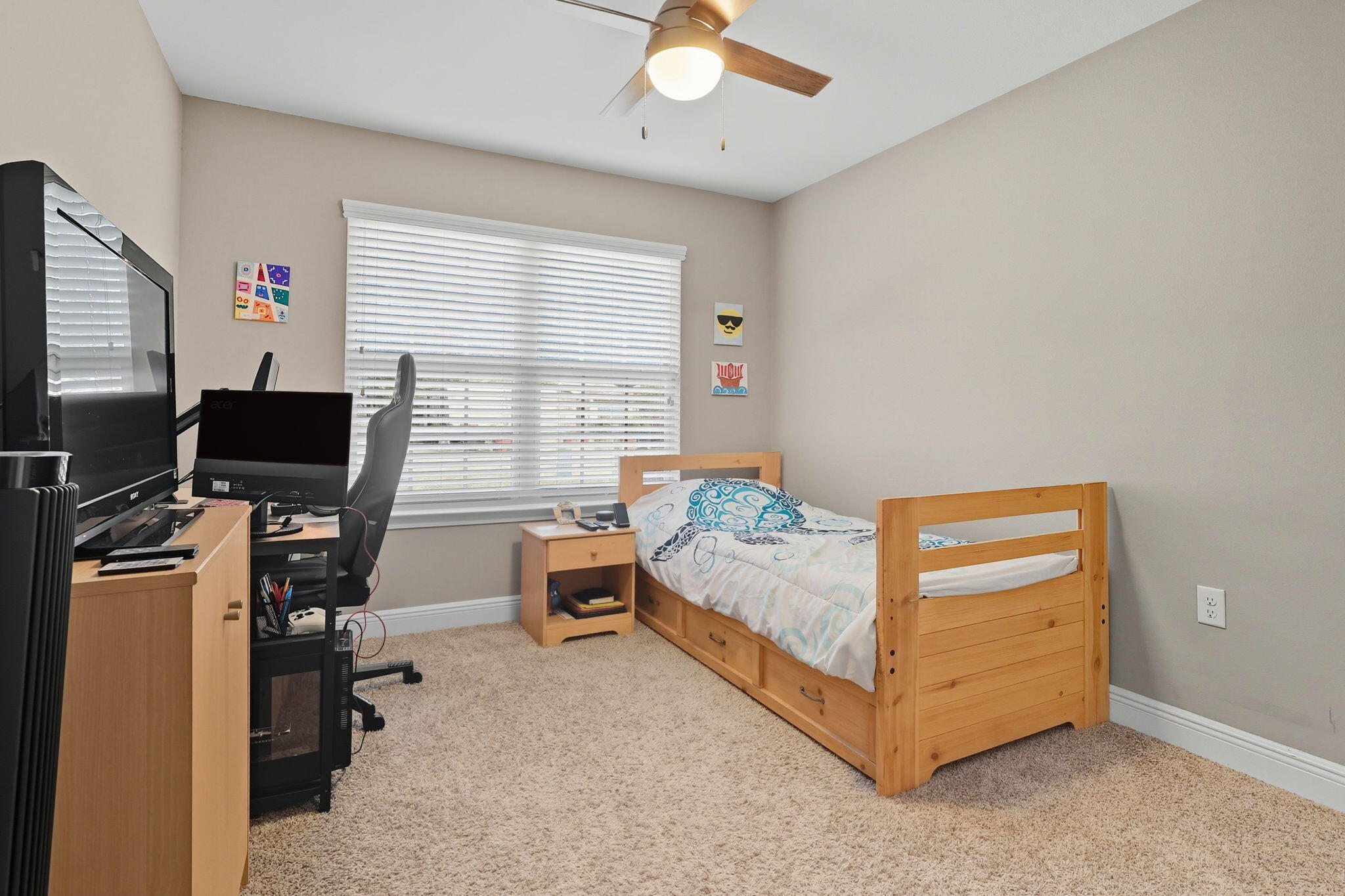 219 January Court Crestview, FL 32539 - Photo 22 of 37 a bedroom with bed and a window