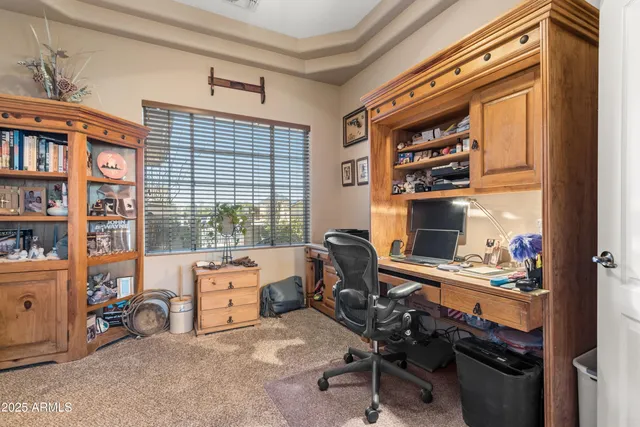 a view of a building with gym equipment