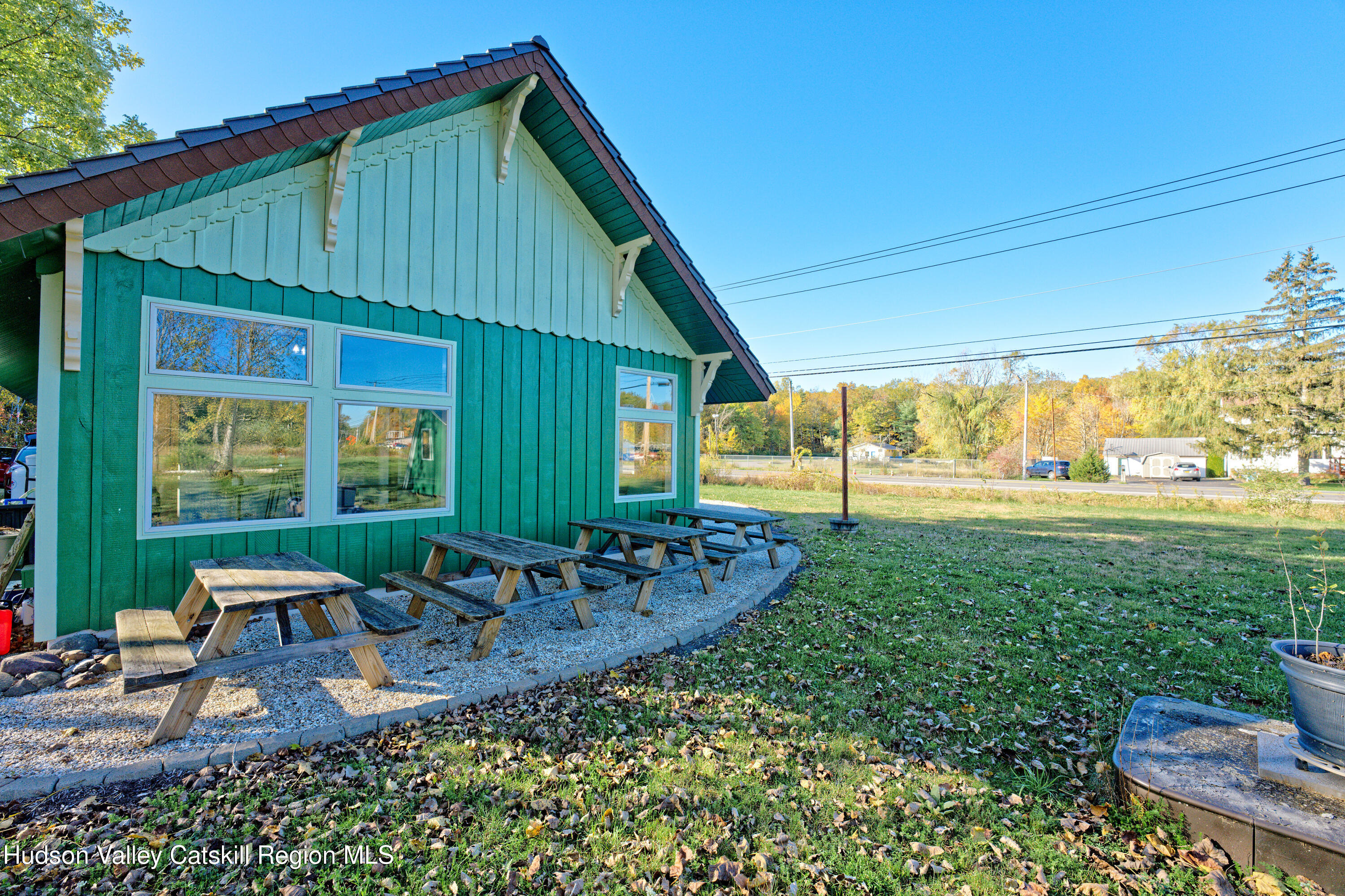 7426 Highway 32 Cairo, NY 12413 - Photo 28 of 49 a backyard of a house with outdoor seating
