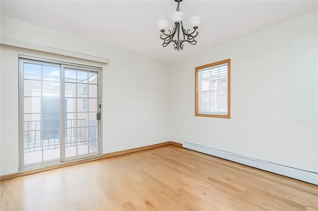 a view of empty room with windows