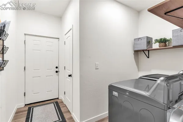 a room with storage and utility