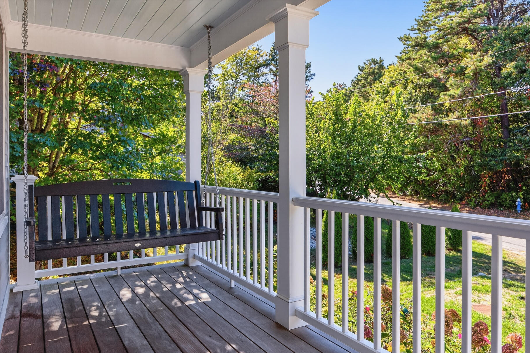 128 Uncle Percy's Road Mashpee, MA 02649 - Photo 5 of 45 a view of balcony with wooden floor