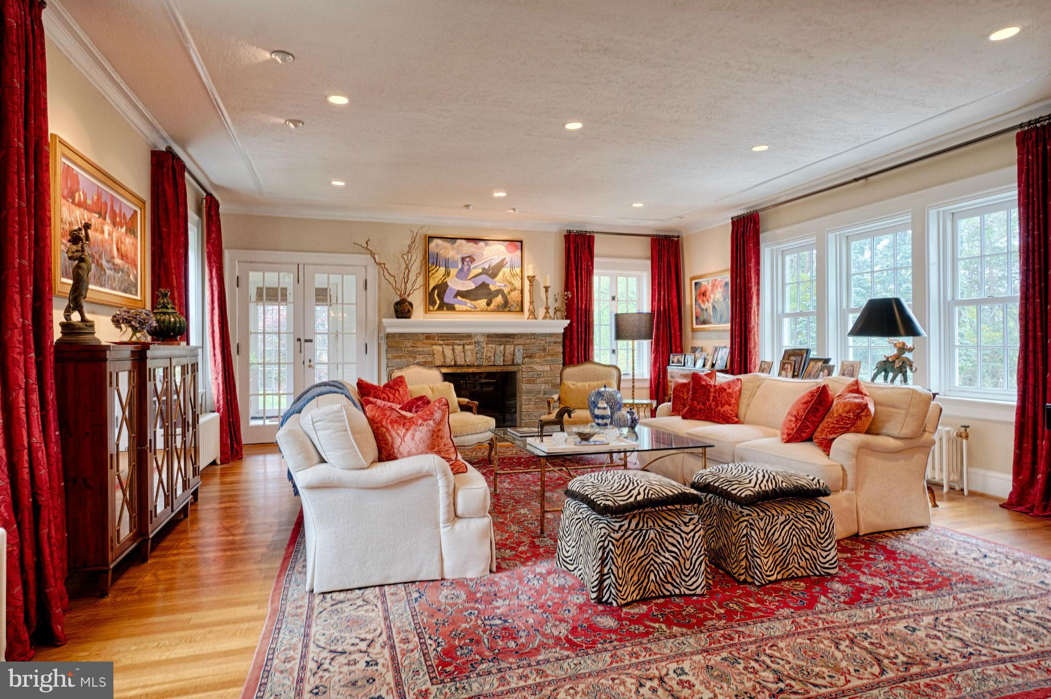 3615 North Glebe Road Arlington, VA 22207 - Photo 16 of 30 a living room with fireplace furniture and a large window