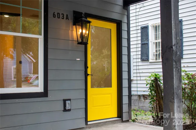 a view of front door of house
