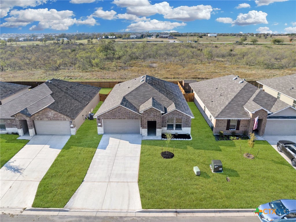 922 Stone Vly Road Temple, TX 76502 - Photo 2 of 32 an aerial view of house with yard